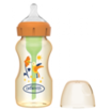 Options+ 仿母乳排氣奶樽 - 蜂鳥印花 (２階段奶咀) - PPSU 9oz