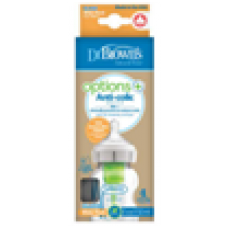 Options+ 仿母乳排氣奶樽 - 玻璃 5oz