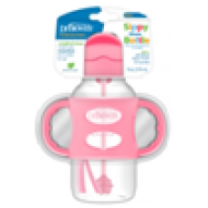 PP 闊口徑雙柄吸管樽 9oz - 粉紅