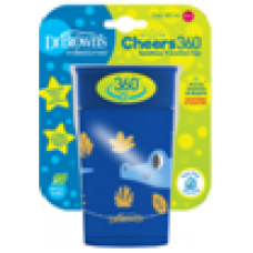 森林樂園 360 度連蓋防漏學習杯 10oz - 藍色