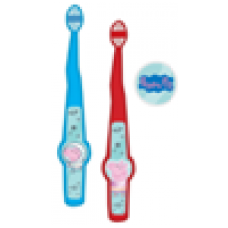 PEPPA PIG 軟毛幼兒牙刷連保護套 -２支裝