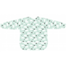 長袖防水兜形口水肩 18M - 北極熊