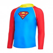 Zoggs - 兒童超人長袖防曬上衣 (藍/紅)