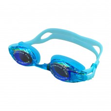 中童 3D 墊圈鍍膜泳鏡 - 藍