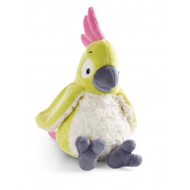 Soft toy cockatoo Jaya 25cm dangling GREEN