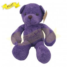 Color Rich - 絲絨冷布熊公仔Teddy Bear 紫色