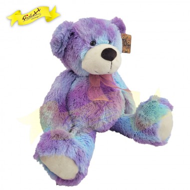 Rainbow Teddy Bear Tie-dye Lavender Color  (45cm) - 20K182L