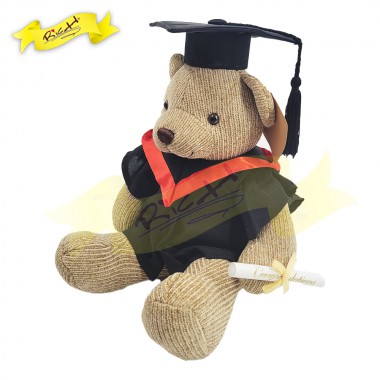 Chenille-knit Graduation Bear (43cm) - 6J1307A8G