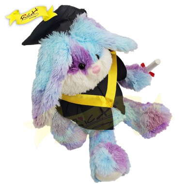 Graduation Rabbit Tie-dye Lavender Color (35cm) - C18663G