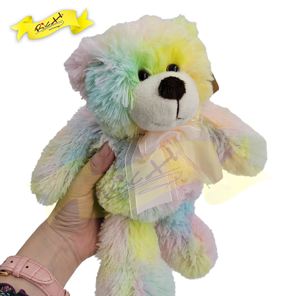 Rainbow TeddyBear Tie-dye Bear Pastel Rainbow (25cm) - 20K184P