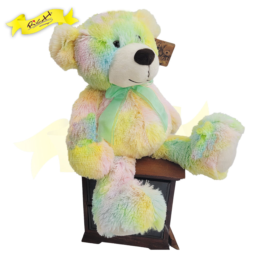 Rainbow TeddyBear Tie-dye Bear Pastel Rainbow (45cm) - 20K186